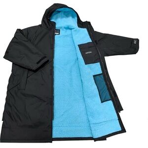 Kids Black Jacket with Blue Lining
